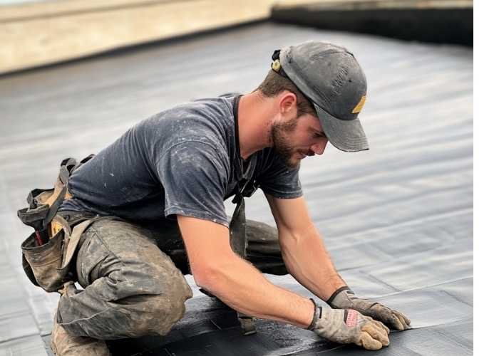 EPDM Rubber Roofing on Commercial Property